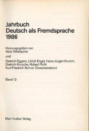 Harald Weydt, Theo Harden, Elke Hentschel, Dietmar Rösler: Kleine deutsche Partikellehre : ein Lehr- und Übungsbuch für Deutsch als Fremdsprache, Stuttgart, Klett, 1983, 171 S.