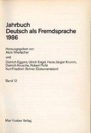 Harald Weydt, Theo Harden, Elke Hentschel, Dietmar Rösler: Kleine deutsche Partikellehre : ein Lehr- und Übungsbuch für Deutsch als Fremdsprache, Stuttgart, Klett, 1983, 171 S.