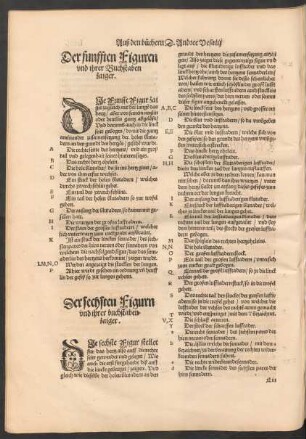 Der funfften Figuren und irer Buchstaben zaiger.