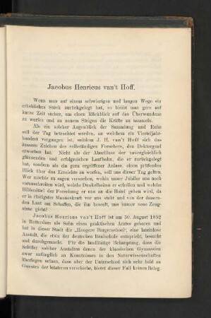Jacobus Henricus van´t Hoff