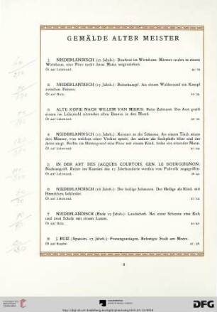 Gemälde alter Meister (Nr. 1-26)
