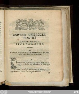 Universi Iuris Ecclesaistici Tum Public Tum Privati ...
