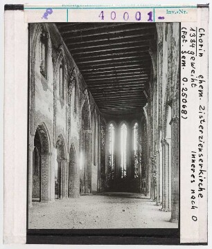 Chorin, ehem. Zisterzienserkloster: Inneres nach Osten