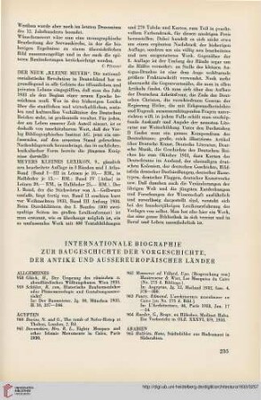 Internationale Bibliographie zur Baugeschichte