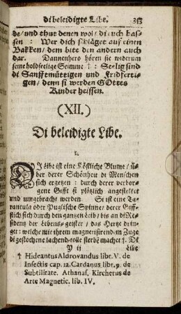 XII. Di beleidigte Libe.