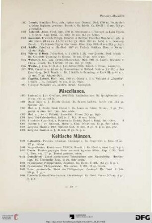 Keltische Münzen (Nr. 1399-1409)