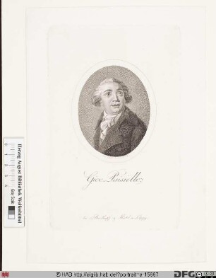 Bildnis Giovanni Paisiello