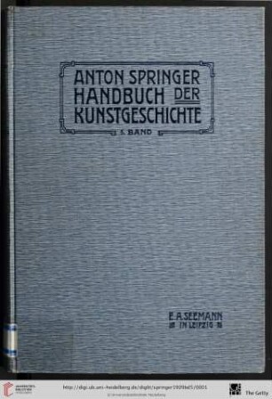 Band 5: Handbuch der Kunstgeschichte: Das 19. Jahrhundert