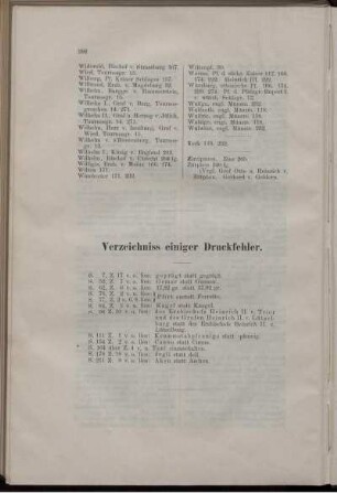 Verzeichniss einiger Druckfehler
