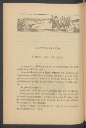 Capítulo LXXXVII - A cada cual lo suyo