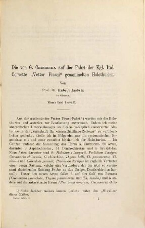 Zoologische Jahrbücher : Zeitschr. für Systematik, Geographie u. Biologie d. Thiere. 2. 1887