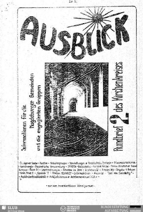 3.1988: Ausblick : Informationen für die Magdeburger Gemeinden