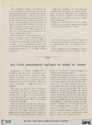 5: Les outils pneumatiques appliqués au travail du marbre