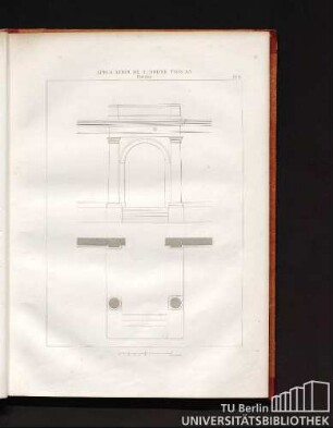 Application de l'ordre toscan. Porche. Pl. 6.