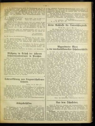 Todeserklärung von kriegsverschollenen Lehrern