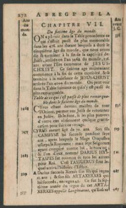 Chapitre VII. Du sixiéme âge du monde