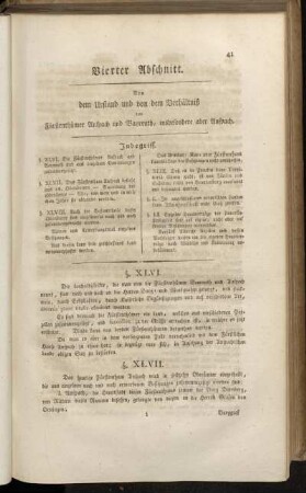 Vierter Abschnitt. Von dem Urstand und vor dem Verhältniß der Fürstenthümer Anspach und Bayreuth, inbesondere aber Anspach.
