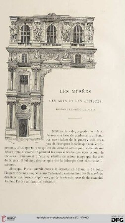 2. Pér. 4.1870: Les musées, [1], Les arts et les artistes pendant le siége de Paris