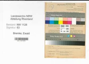 Entnazifizierung Ewald Bremke , geb. 18.01.1913 (Polizist)