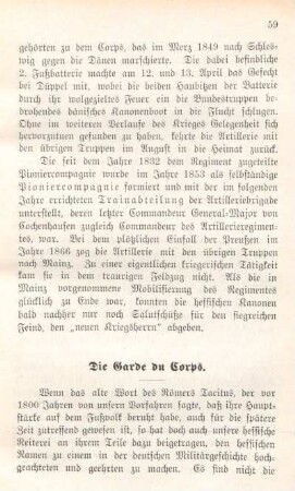 Die Garde du Corps.