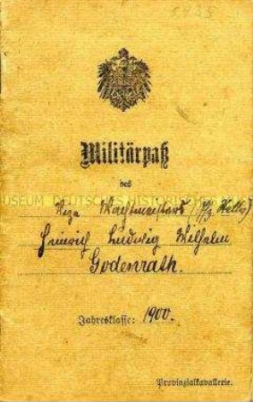 Militärpass aus dem 1. Weltkrieg