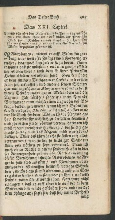 Das XXI. Capitel.