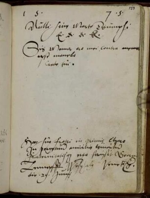 G. Lennepff Westphal., Venedig 24 Junij 1575
