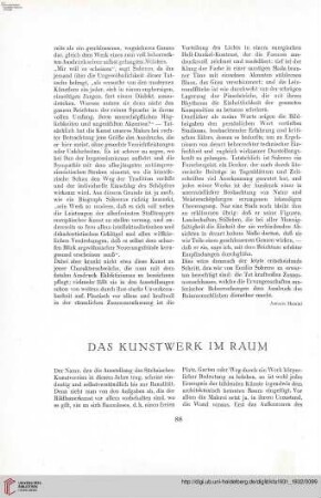 47: Das Kunstwerk im Raum