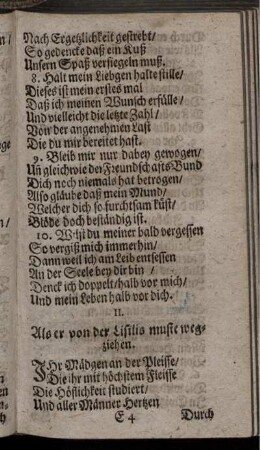 II. Als er von der Lisilis muste wegziehen