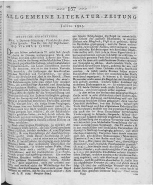 Dilschneider, J. J.: Verslehre der deutschen Sprache. Köln: Dumont-Schauberg 1823