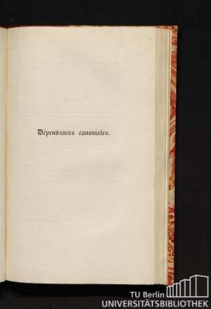 Dépendances canoniales.