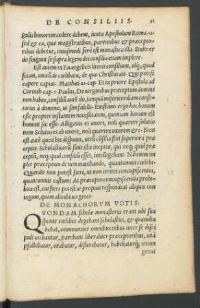 De Monachorum Votis.