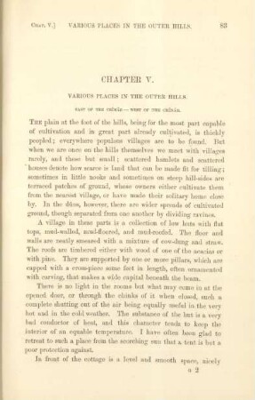 Chapter V. Various places in the outer hills