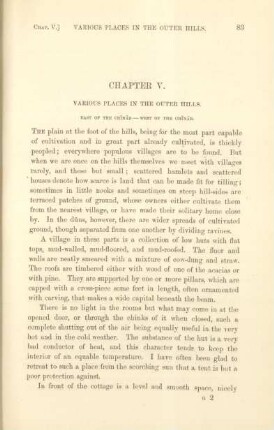 Chapter V. Various places in the outer hills