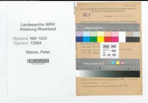 Entnazifizierung Peter Steves , geb. 09.02.1914 (Polizeibeamter)