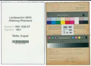 Entnazifizierung August Stolte , geb. 10.05.1897 (Strassenbahnfahrer)