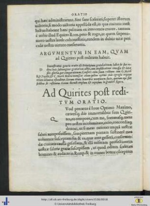 Ad Quirites post reditum.