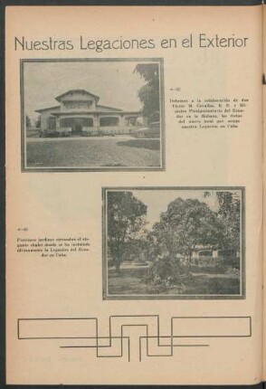 Nuestras legaciones en el exterior [Fotografías]