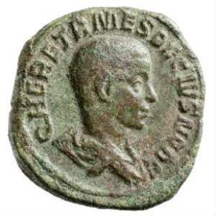 Münze, Sesterz, 250 - 251 n. Chr.
