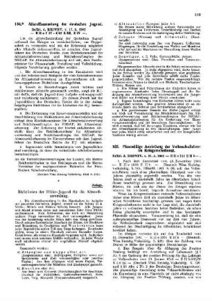 Planmäßige Anstellung der Volksschullehrer im Kriegswehrdienst : [Amtliche Erlasse] ; [Amtlicher Teil]
