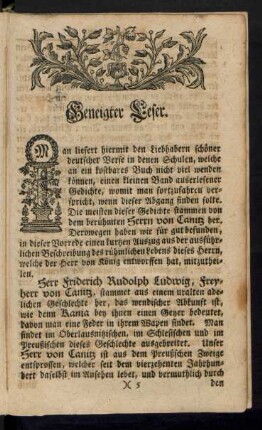 Geneigter Leser