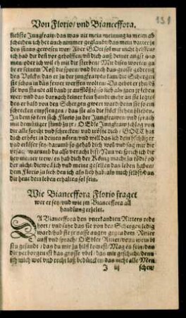 Wie Bianceffora Florio fraget wer er sey/ ...