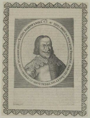 Bildnis des Frideric. Marchio in Bad. et Hachberg