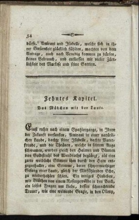 Zehntes Kapitel. Das Mädchen mit der Laute.