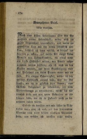 Neunzehnter Brief. - Zwei und zwanzigster Brief.