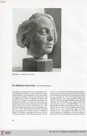 51: Der Bildhauer Erich Kuhn