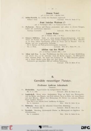 II. Gemälde neuzeitiger Meister (Nr. 51-293)