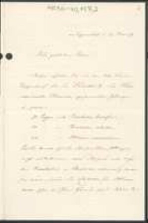Brief von Anton Duschl an Unbekannt