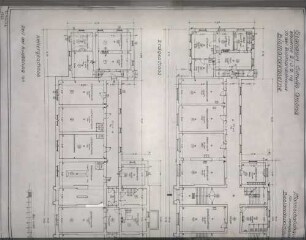 Grundriss: Untergeschoss und Erdgeschoss 1:100