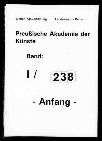 Mitglieder | Digitalisierung: Archiv der Akademie der Künste